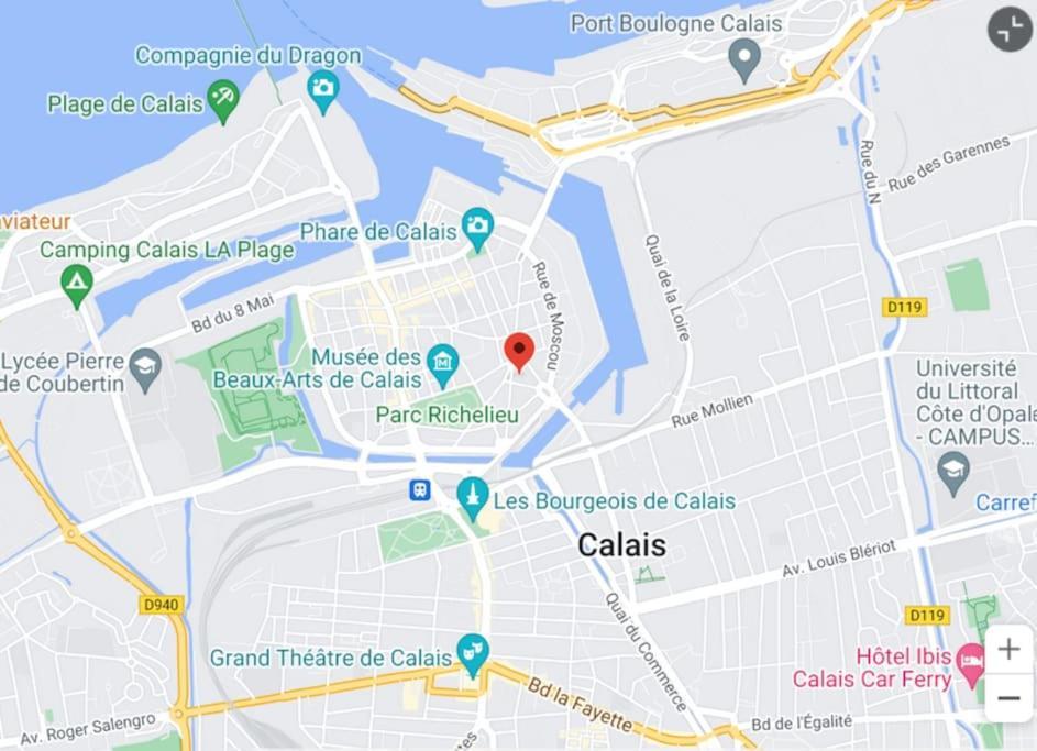 Le Grand Messin - Calais Nord -Cour - Plage - Ferry - Eurotunnel Exterior foto